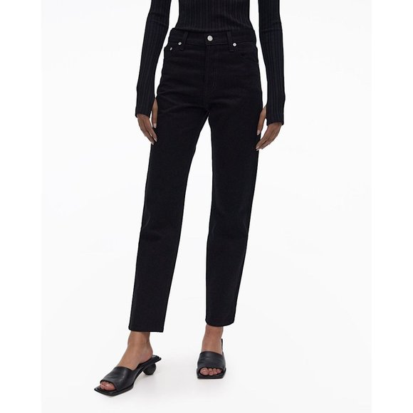 Helmut Lang Classic Straight High Rise Denim Jeans Black 26 - Picture 1 of 12